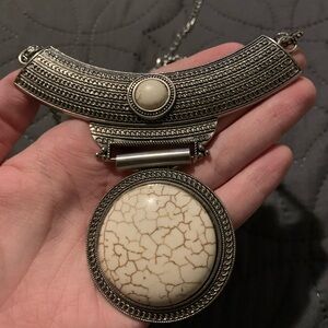White Stone Necklace